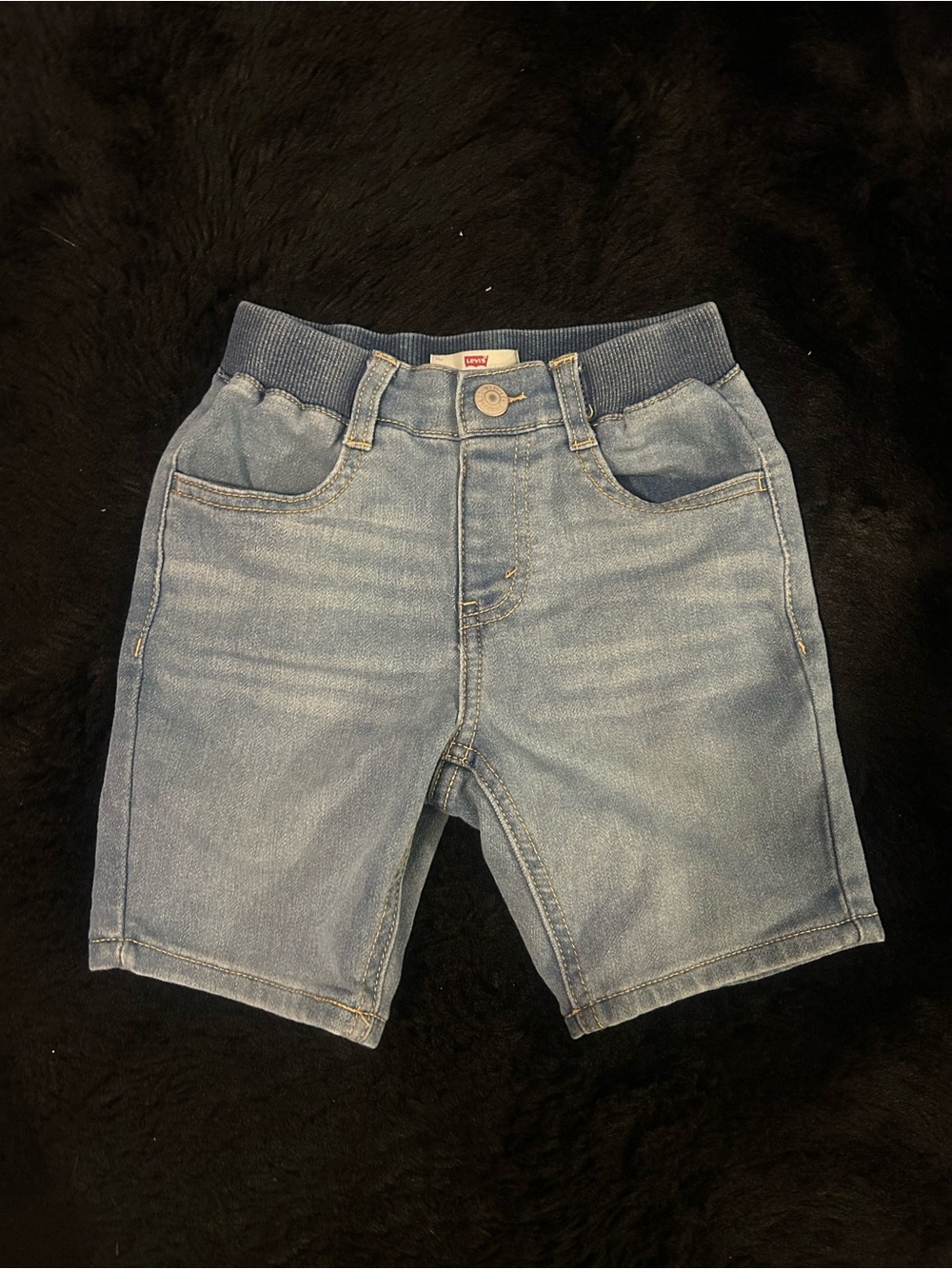 Levi's Boys Medium Blue Denim Pull-On Shorts